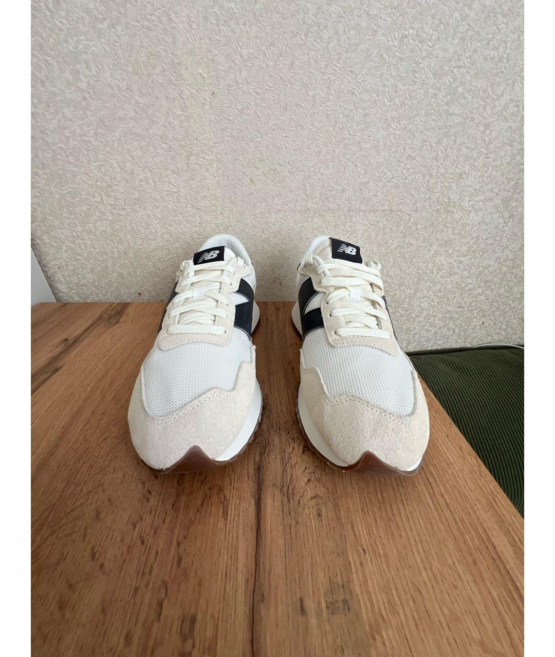 NEW BALANCE Бежевые замшевые кроссовки, фото 2