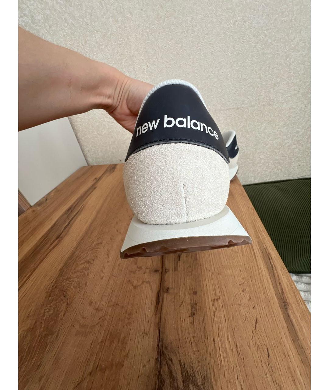 NEW BALANCE Бежевые замшевые кроссовки, фото 6