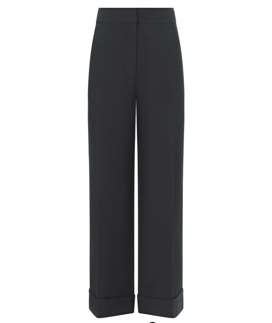 VALENTINO Черные шерстяные брюки широкие, фото 1