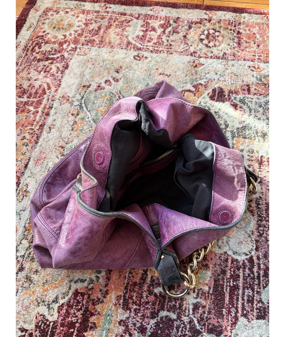 GIVENCHY Фиолетовая кожаная сумка через плечо, фото 3