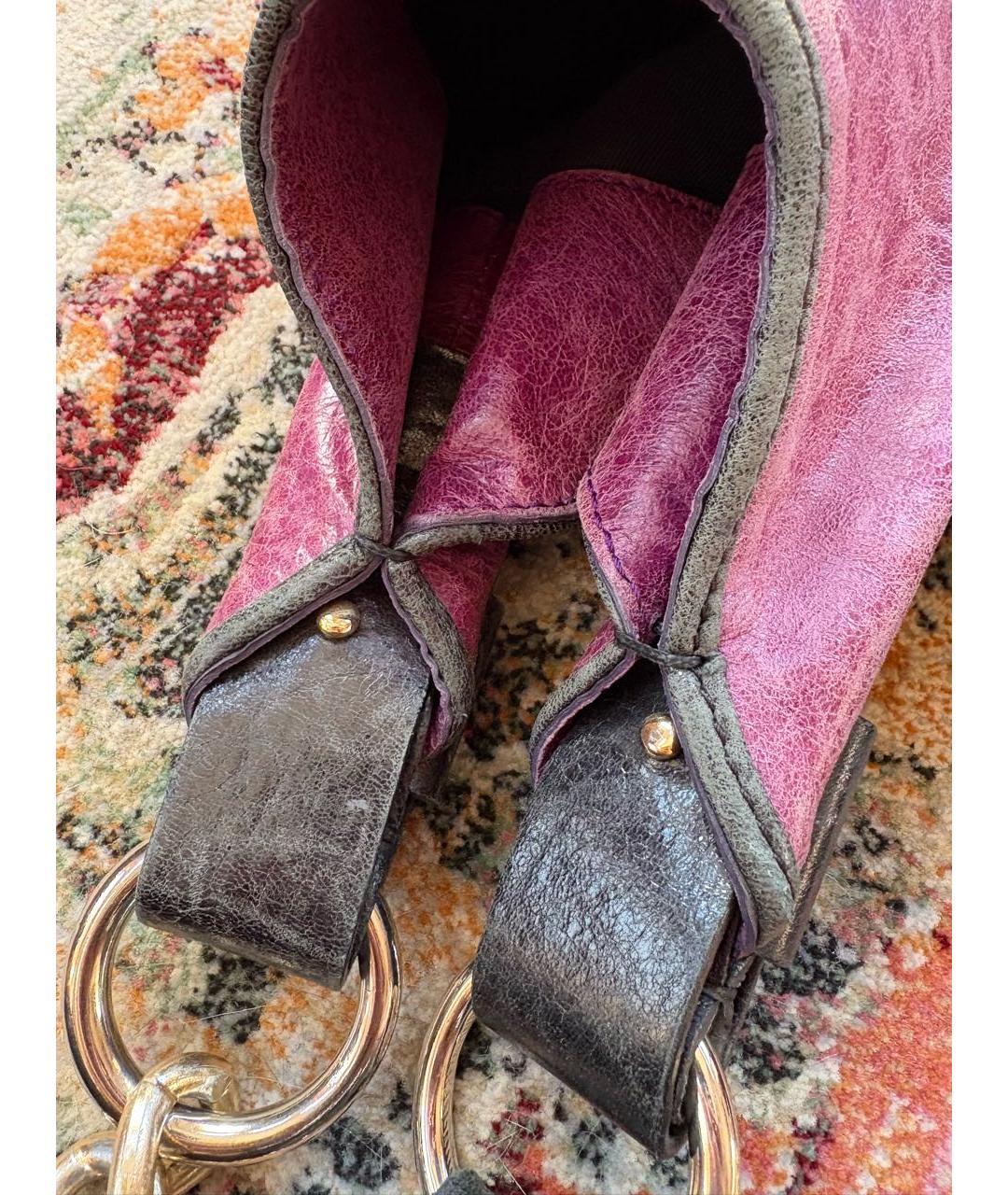 GIVENCHY Фиолетовая кожаная сумка через плечо, фото 4