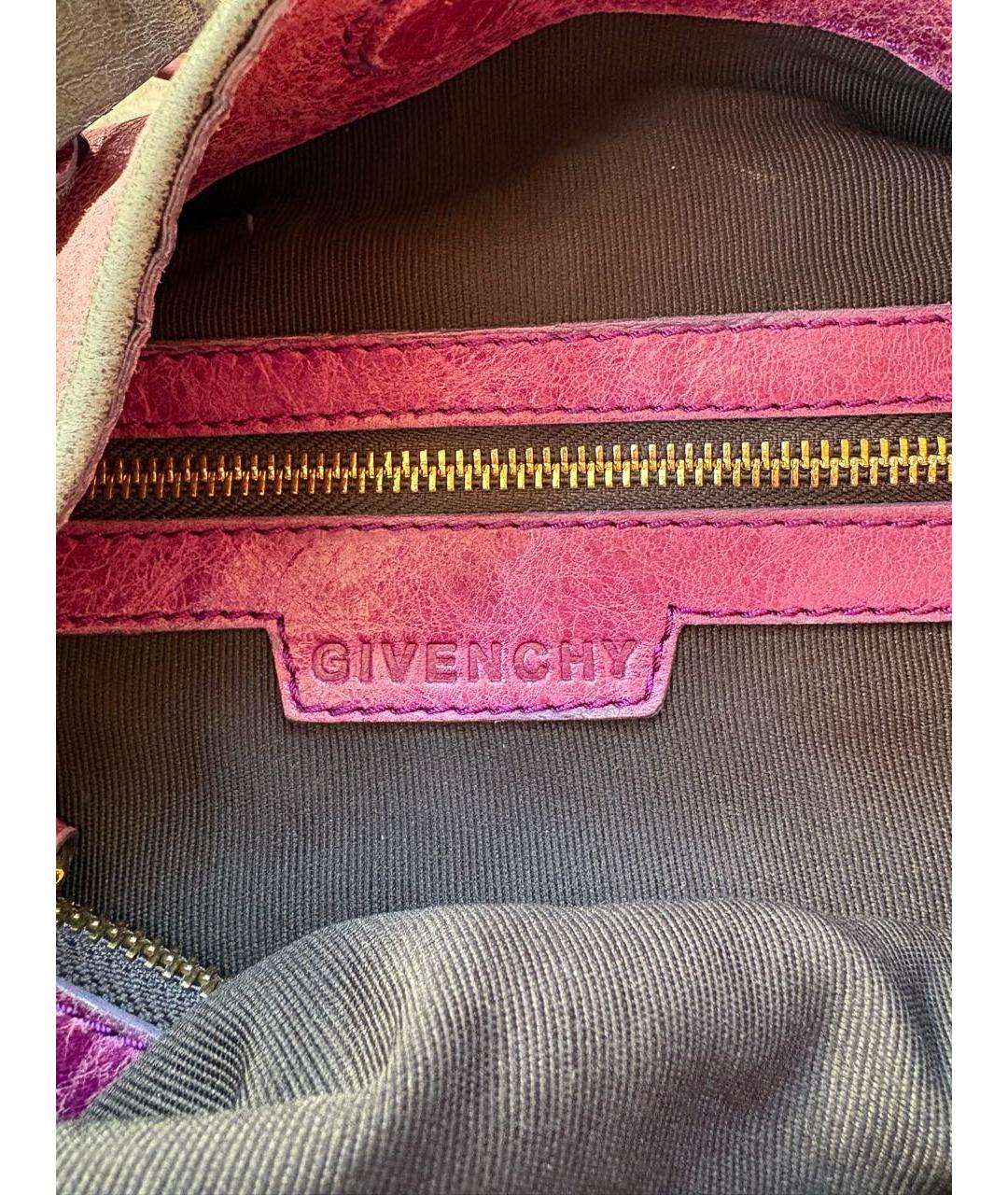 GIVENCHY Фиолетовая кожаная сумка через плечо, фото 2