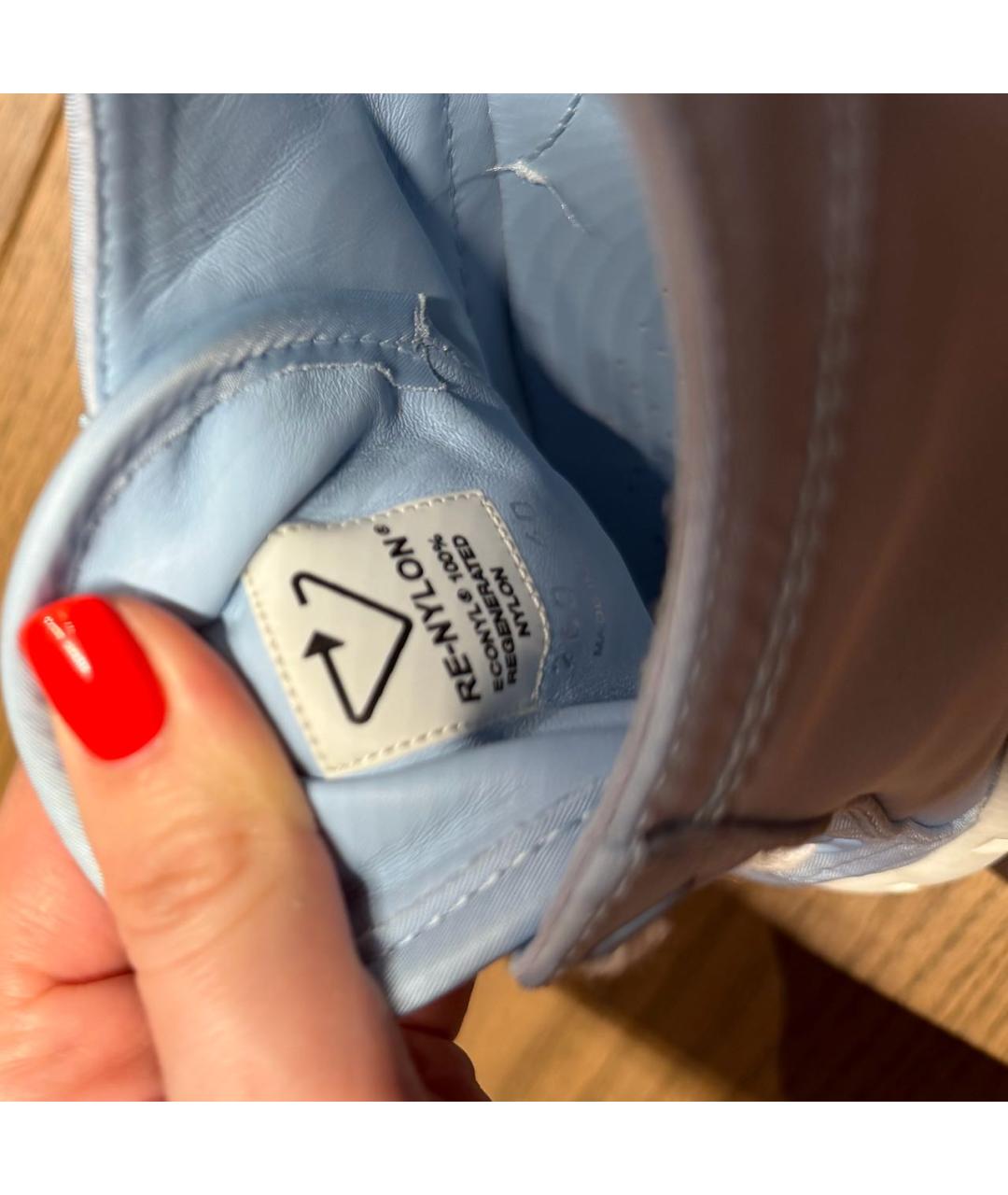 PRADA Голубые кеды, фото 4