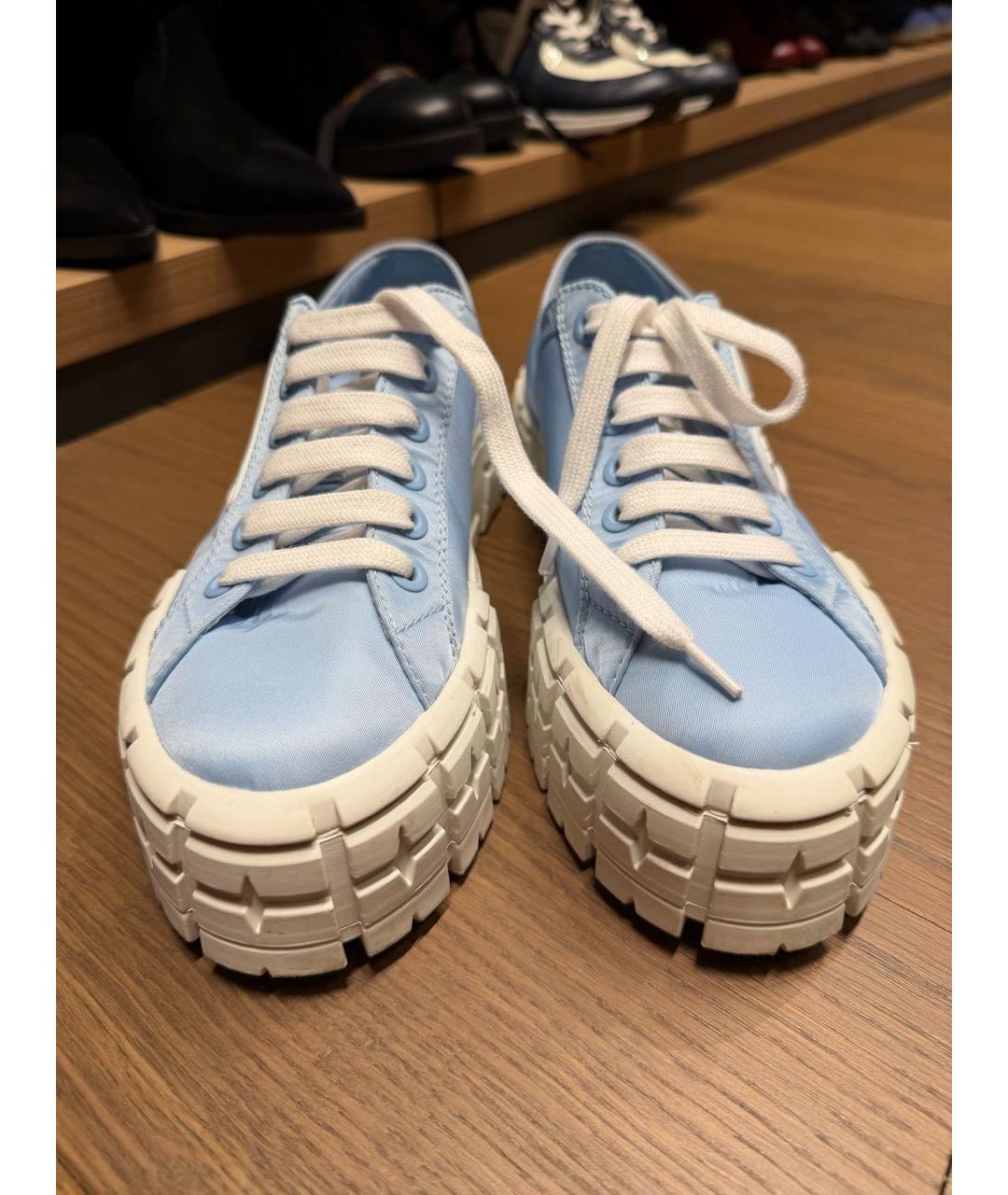 PRADA Голубые кеды, фото 2