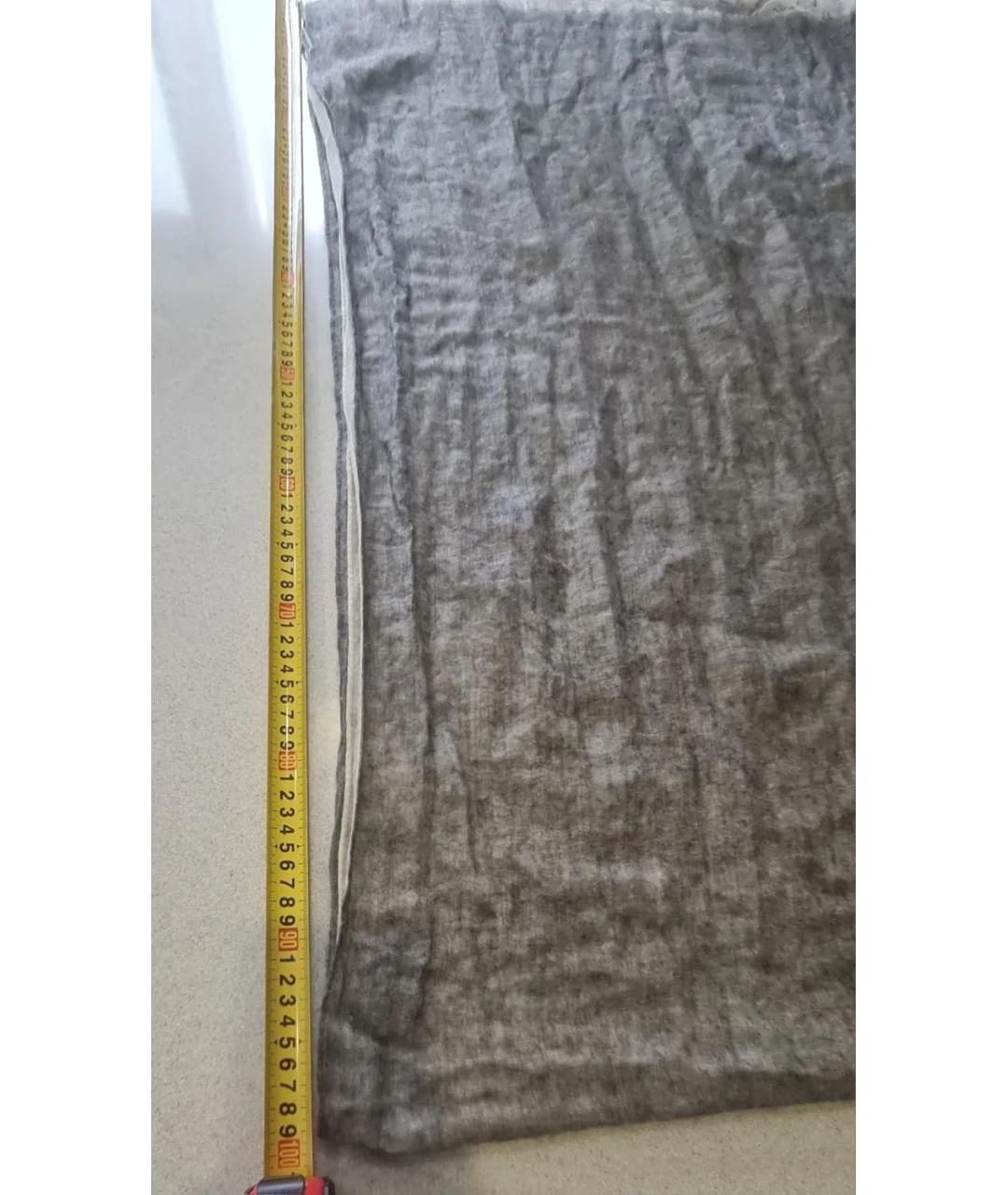 AGNONA Серый кашемировый шарф, фото 5