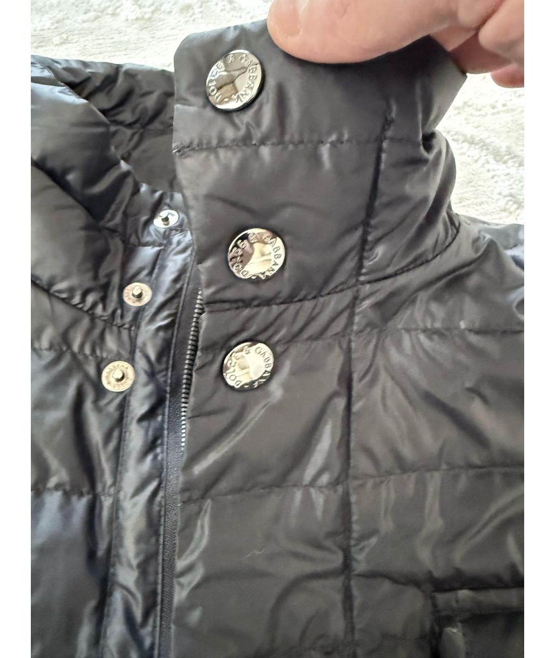 DOLCE&GABBANA Черная атласная куртка, фото 4