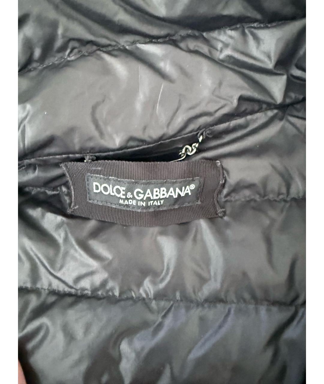 DOLCE&GABBANA Черная атласная куртка, фото 3