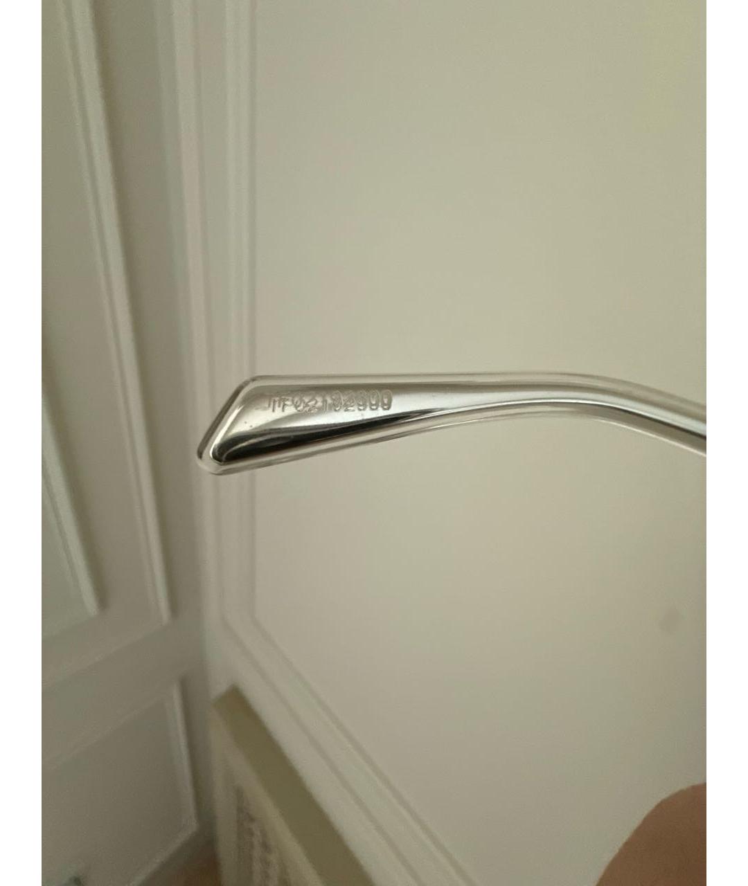 CELINE Серебряные металлические солнцезащитные очки, фото 5