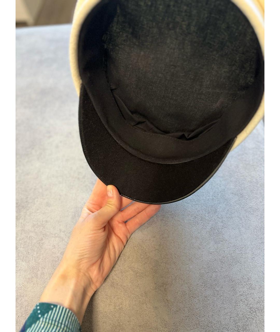 RUSLAN BAGINSKIY Белая шерстяная кепка, фото 5