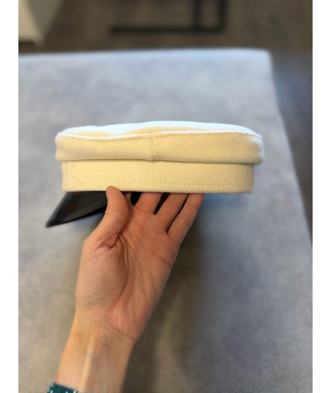 RUSLAN BAGINSKIY Белая шерстяная кепка, фото 3