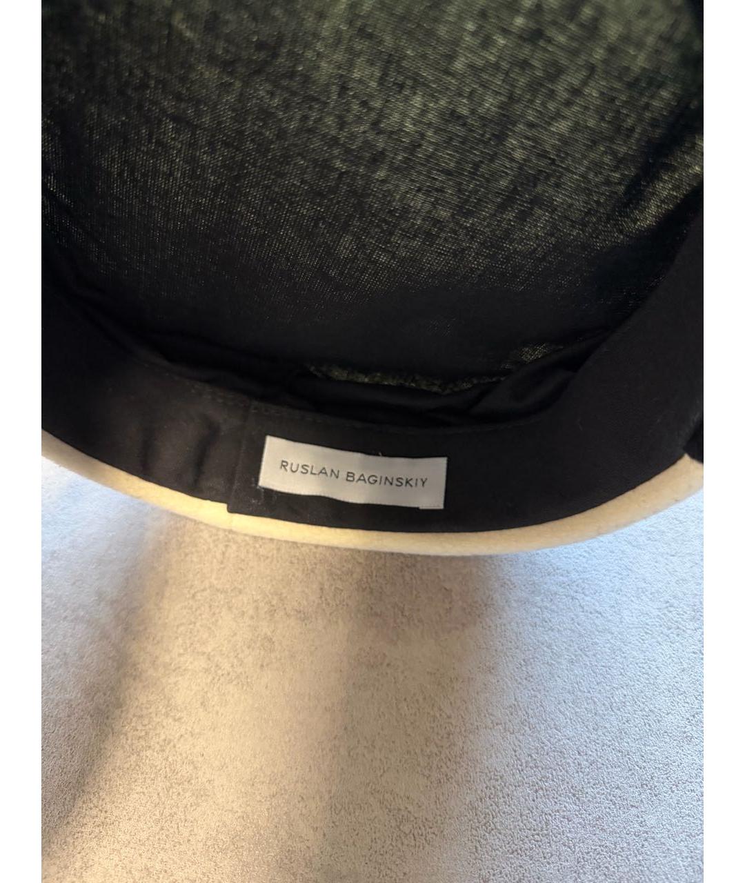 RUSLAN BAGINSKIY Белая шерстяная кепка, фото 4