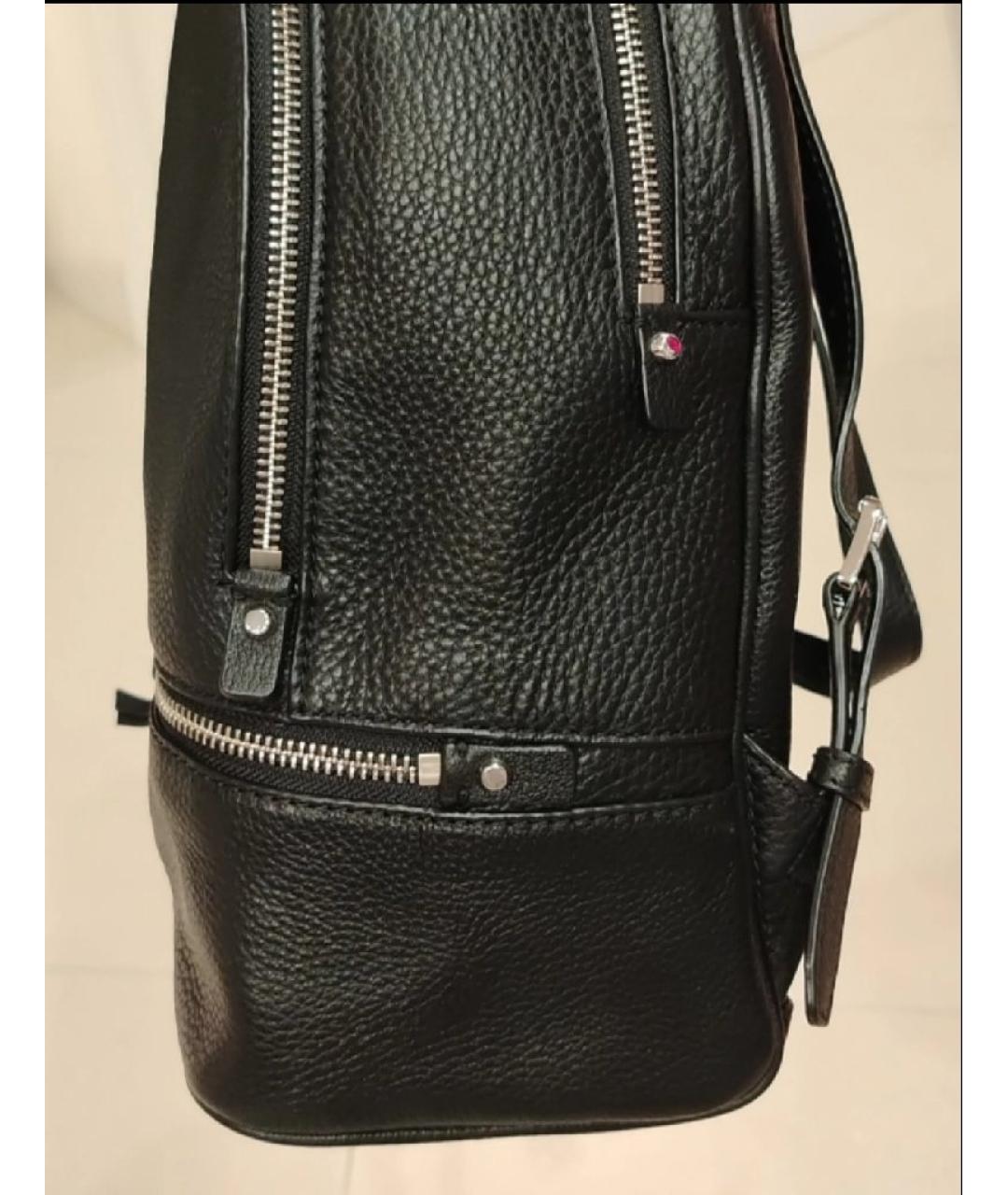 MICHAEL KORS Черный кожаный рюкзак, фото 7