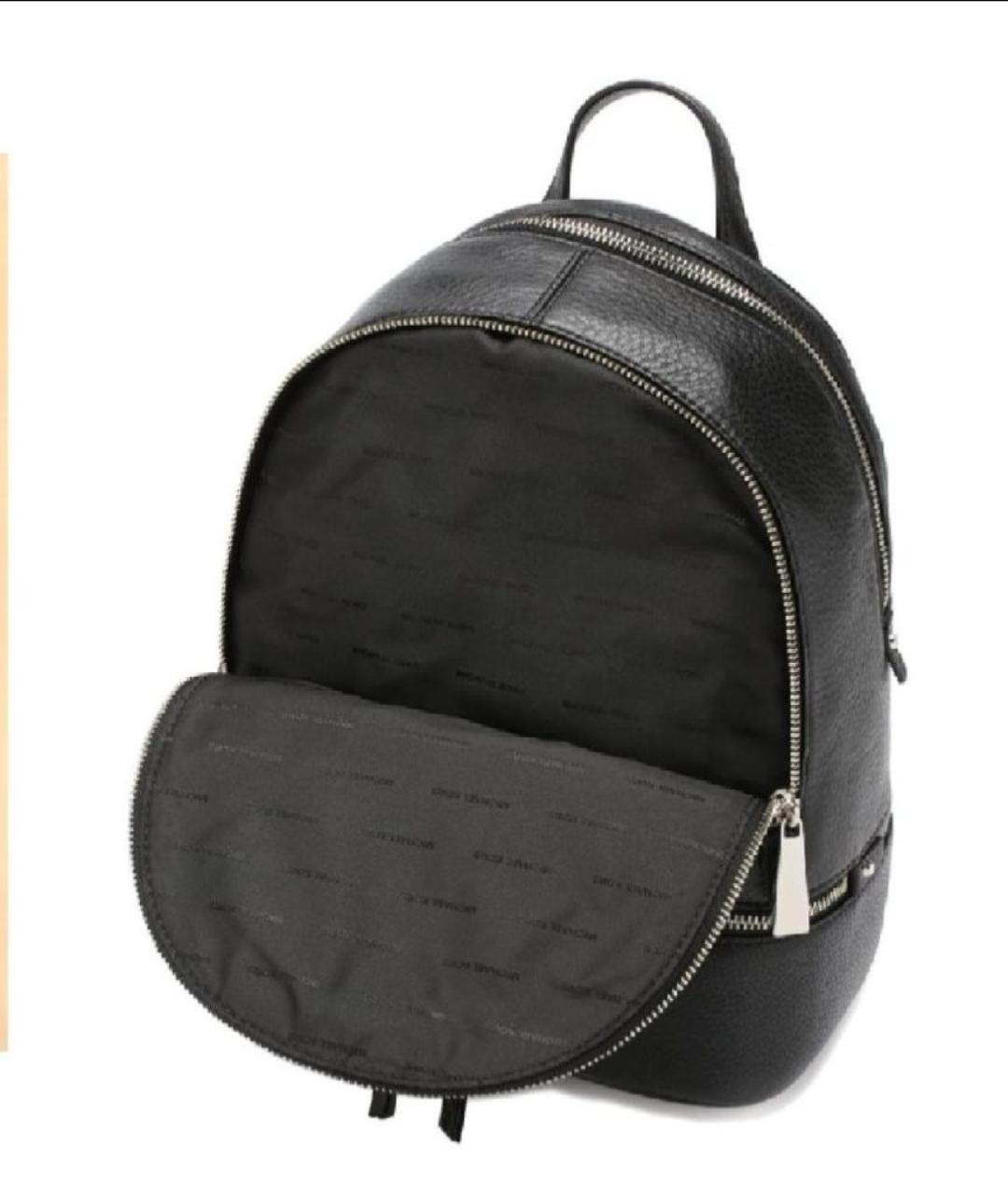 MICHAEL KORS Черный кожаный рюкзак, фото 4