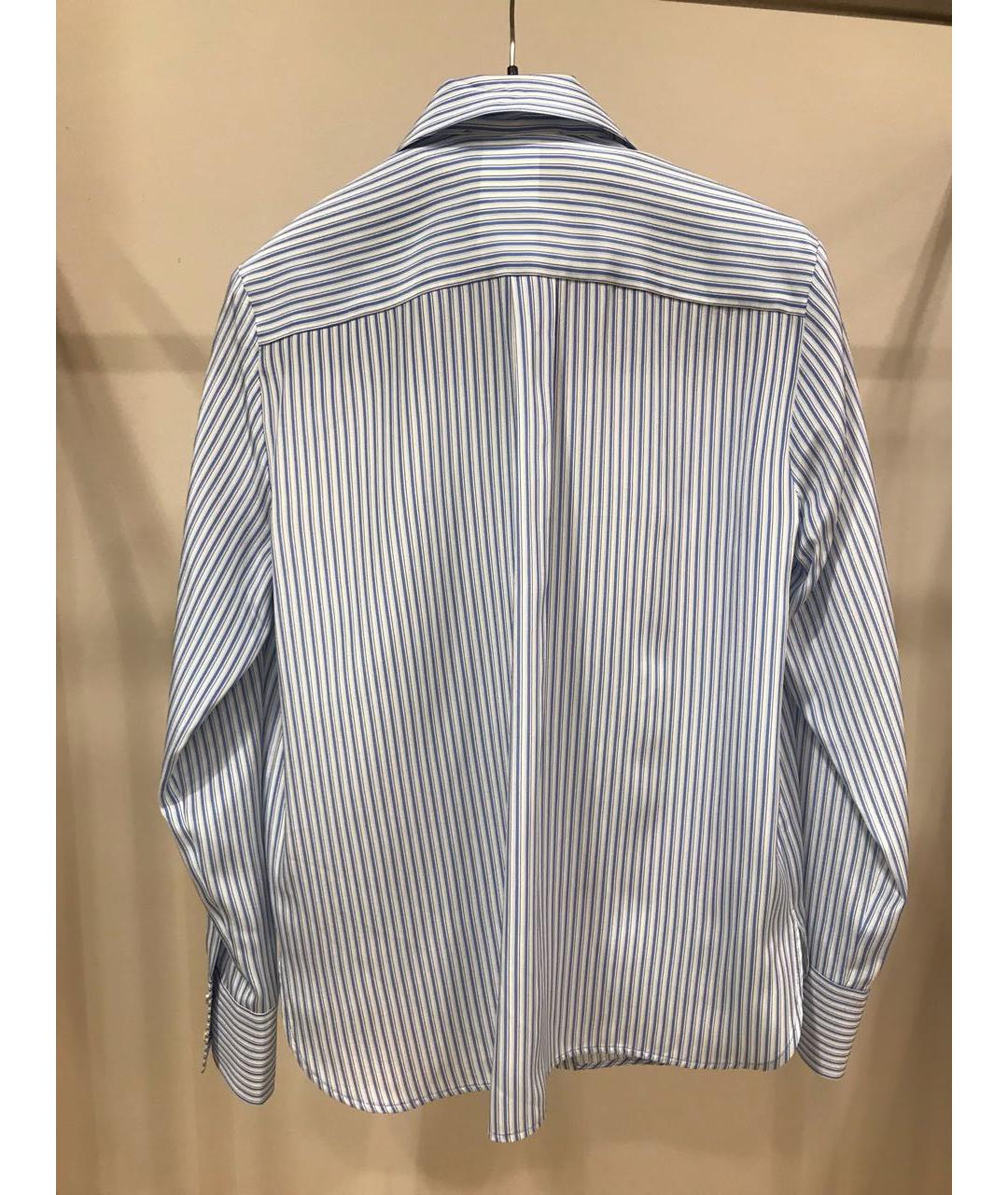 MAX MARA STUDIO Синяя шелковая рубашка, фото 3