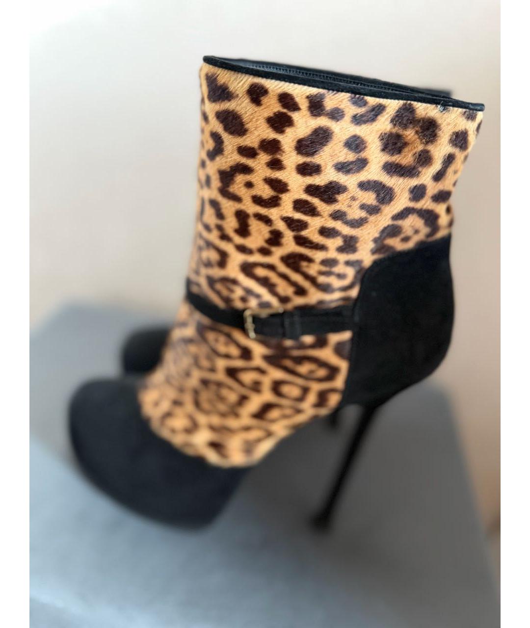 SAINT LAURENT Мульти замшевые ботильоны, фото 4