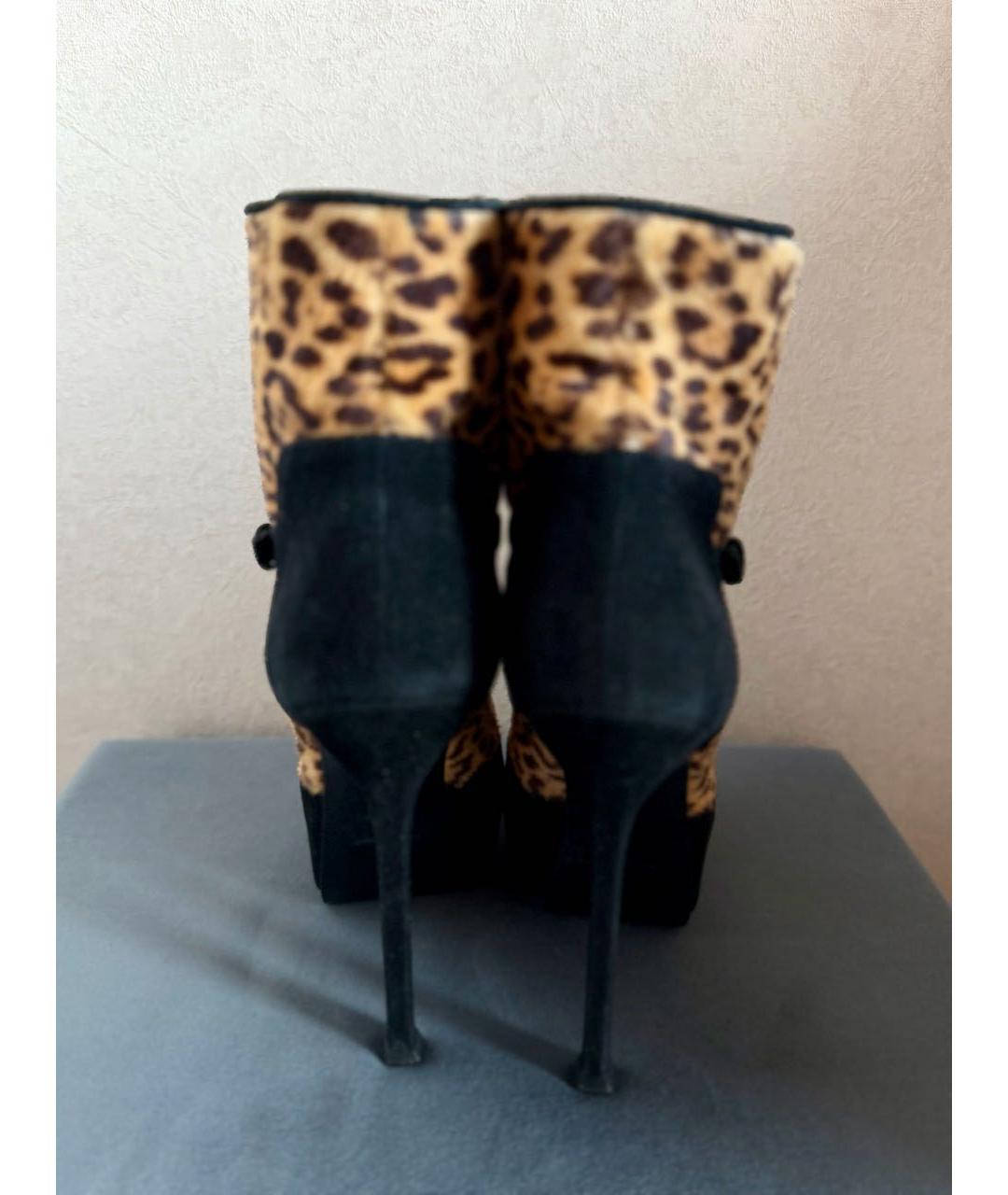 SAINT LAURENT Мульти замшевые ботильоны, фото 3