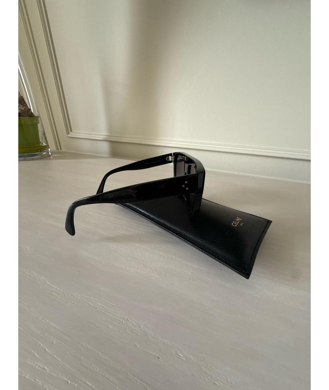 CELINE Черные пластиковые солнцезащитные очки, фото 2