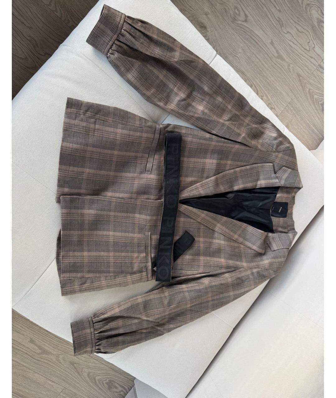 PINKO Коричневый жакет/пиджак, фото 6