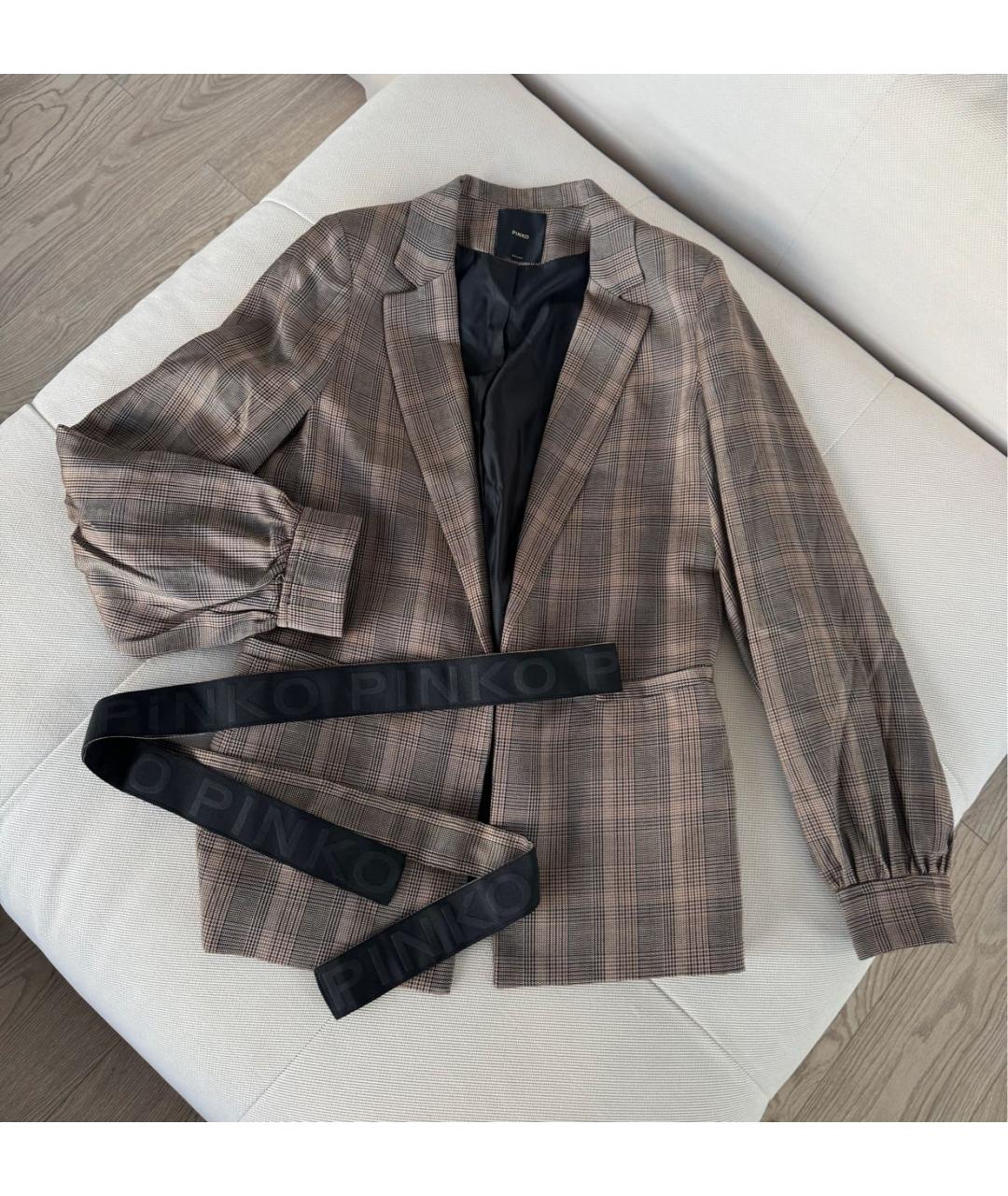 PINKO Коричневый жакет/пиджак, фото 8