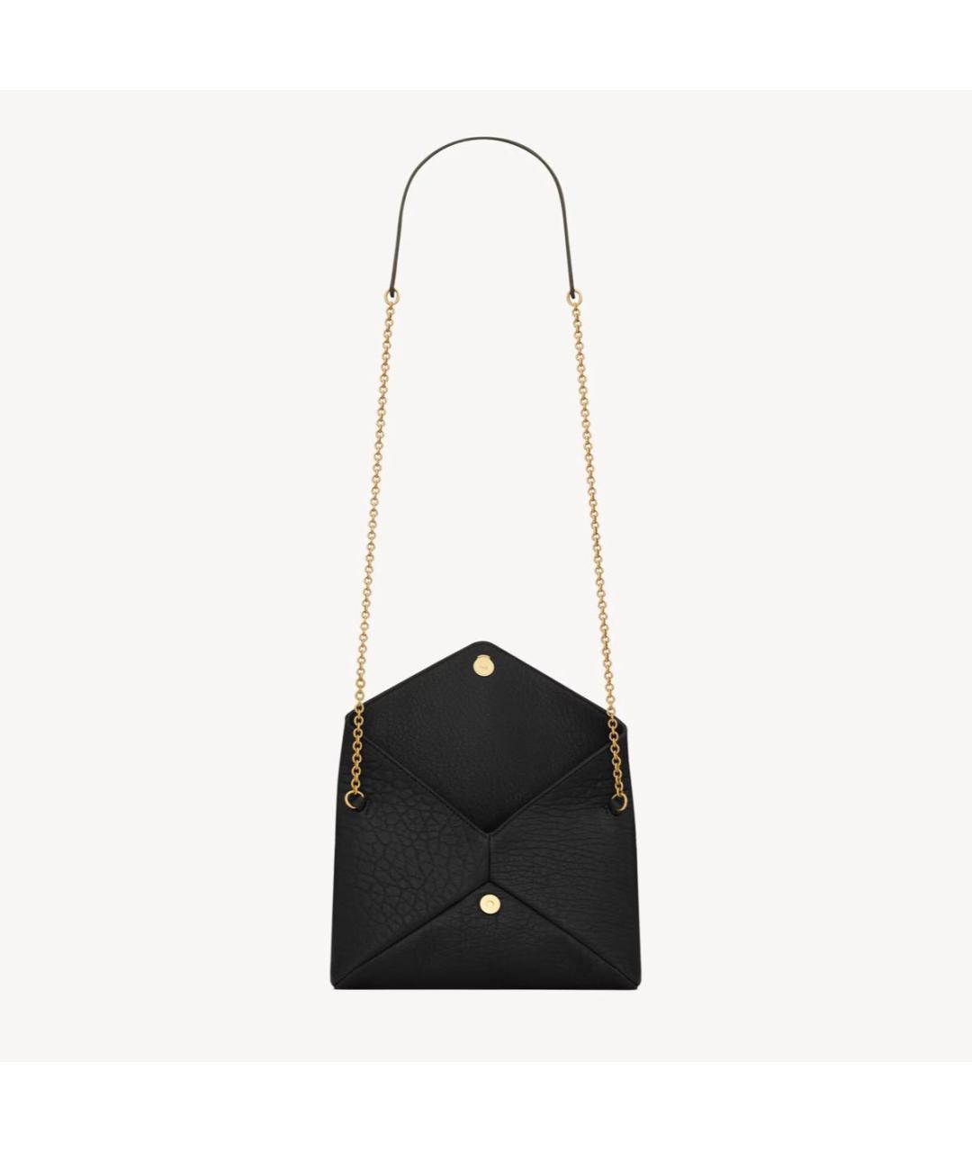 SAINT LAURENT Черная кожаная сумка через плечо, фото 4