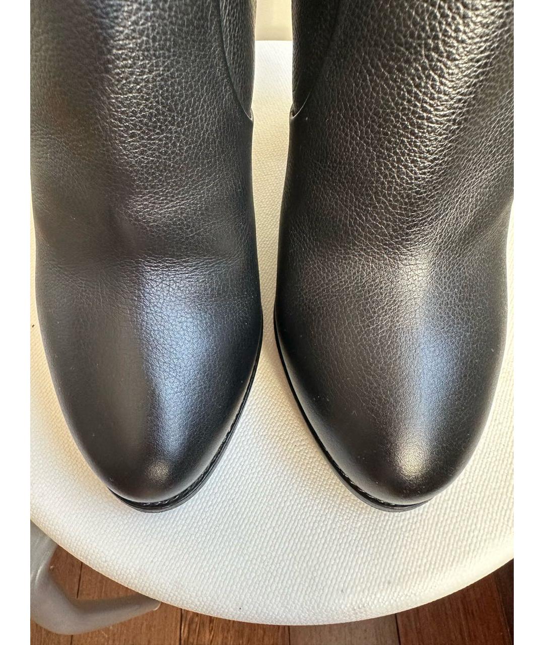 LANVIN Черные кожаные сапоги, фото 3