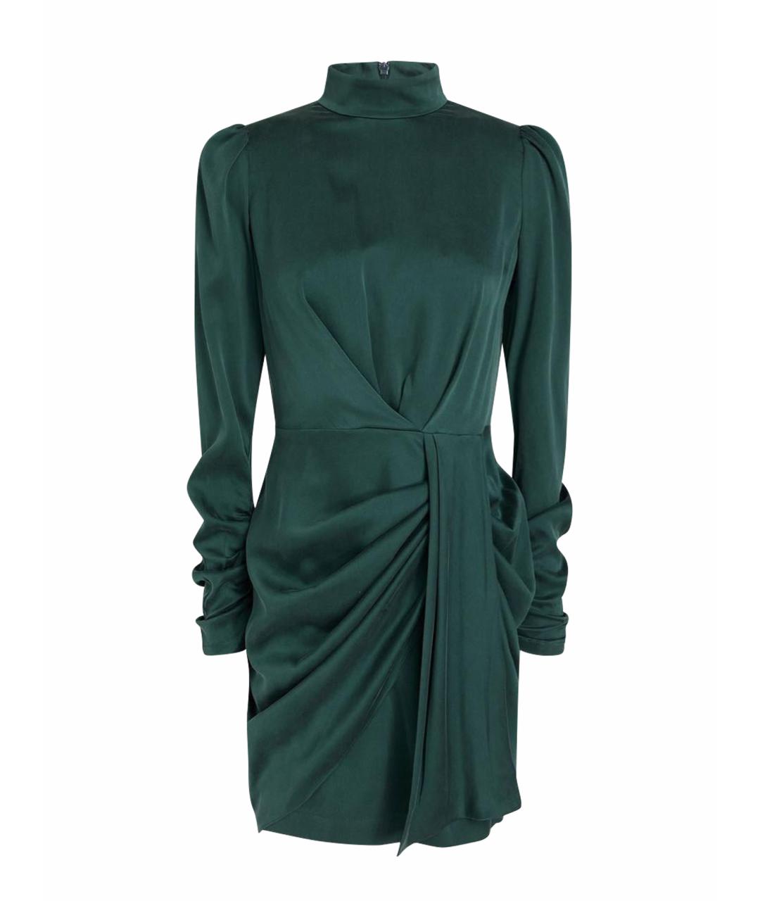 ZIMMERMANN Зеленые шелковое коктейльное платье, фото 1