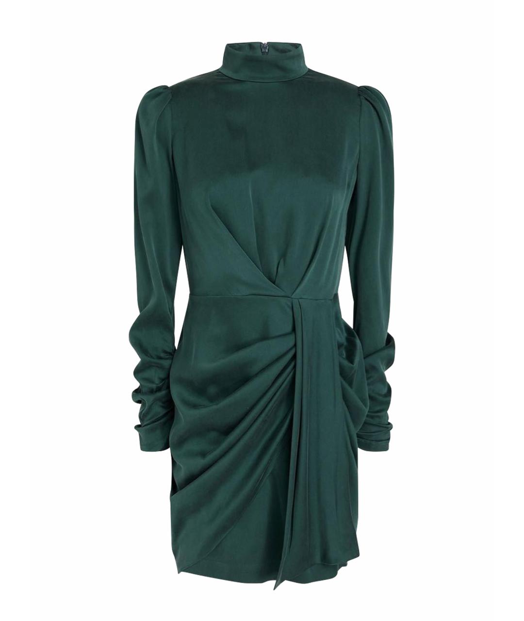 ZIMMERMANN Зеленые шелковое коктейльное платье, фото 5