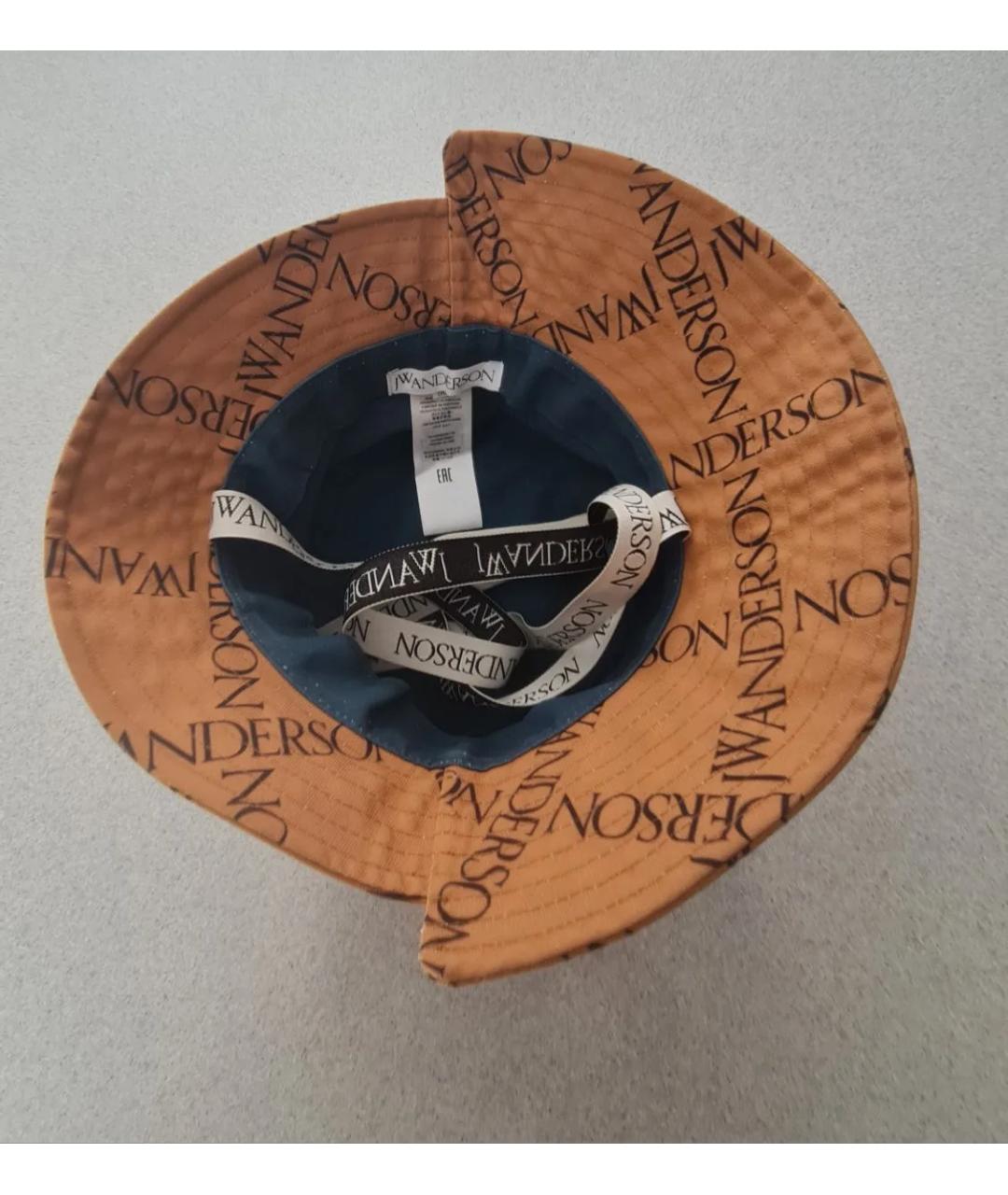 J.W.ANDERSON Коричневая синтетическая панама, фото 3