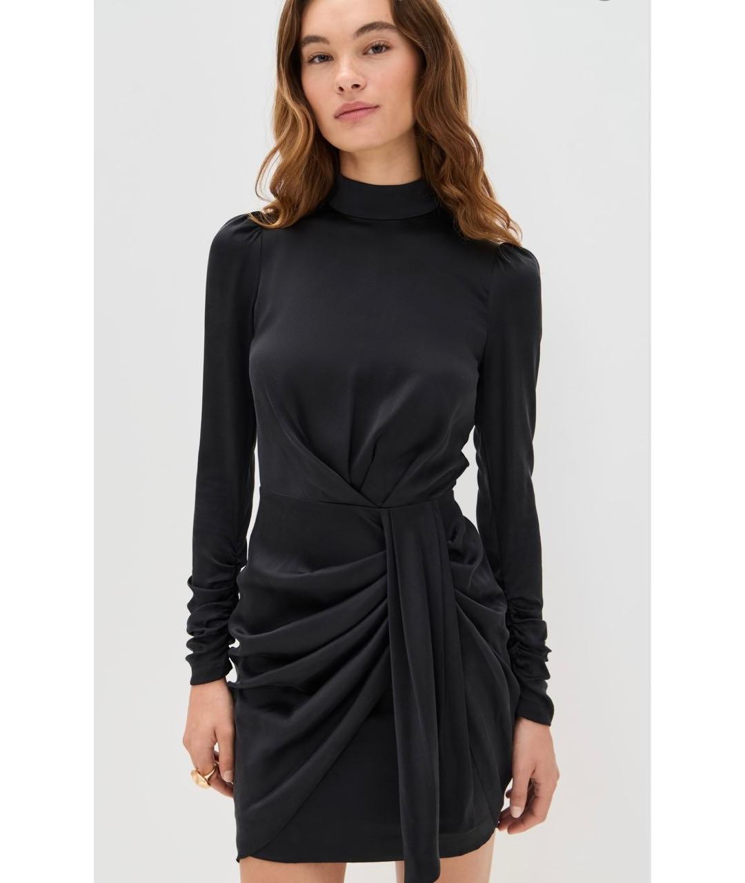 ZIMMERMANN Черное шелковое коктейльное платье, фото 3