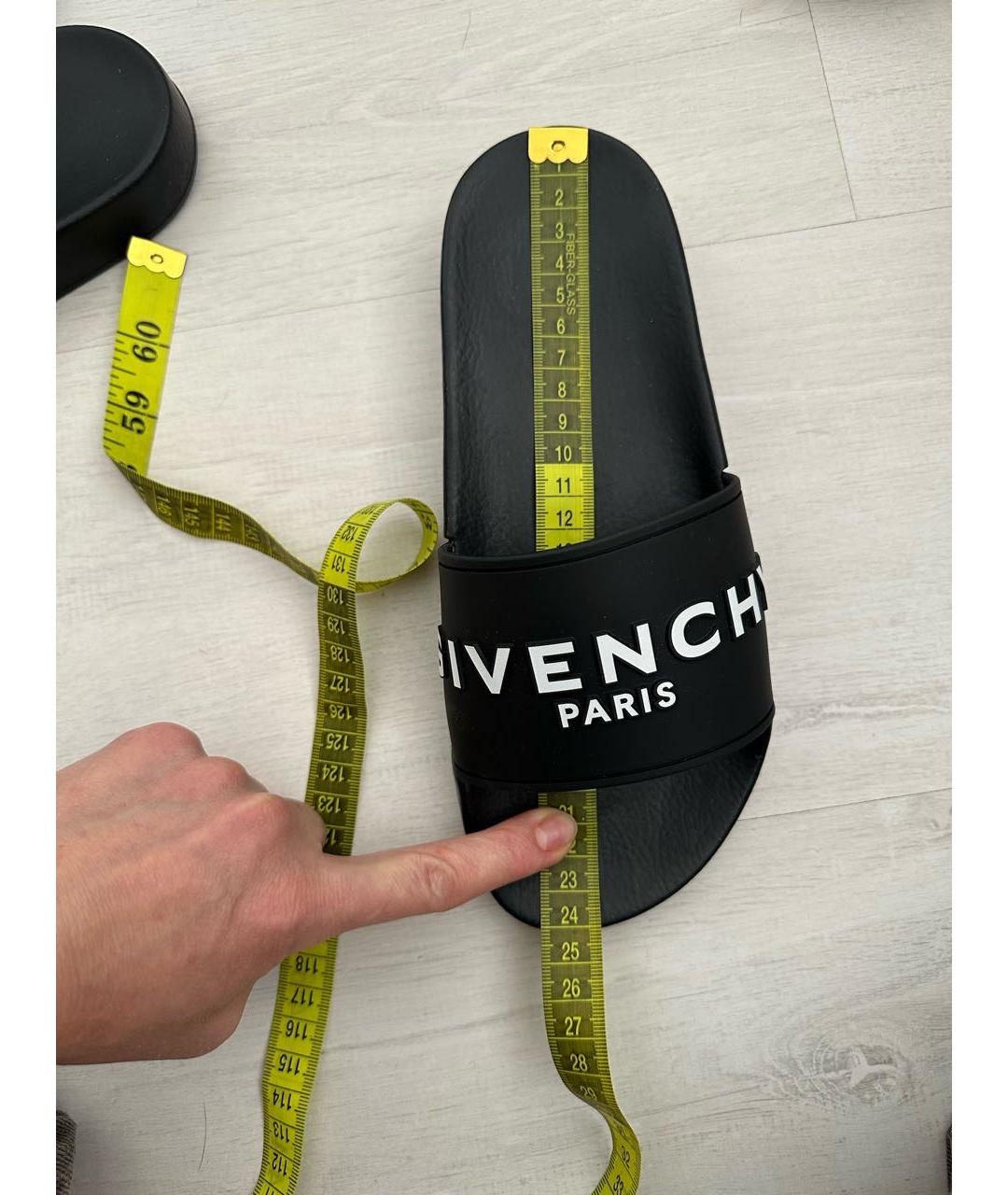 GIVENCHY Черные шлепанцы, фото 7