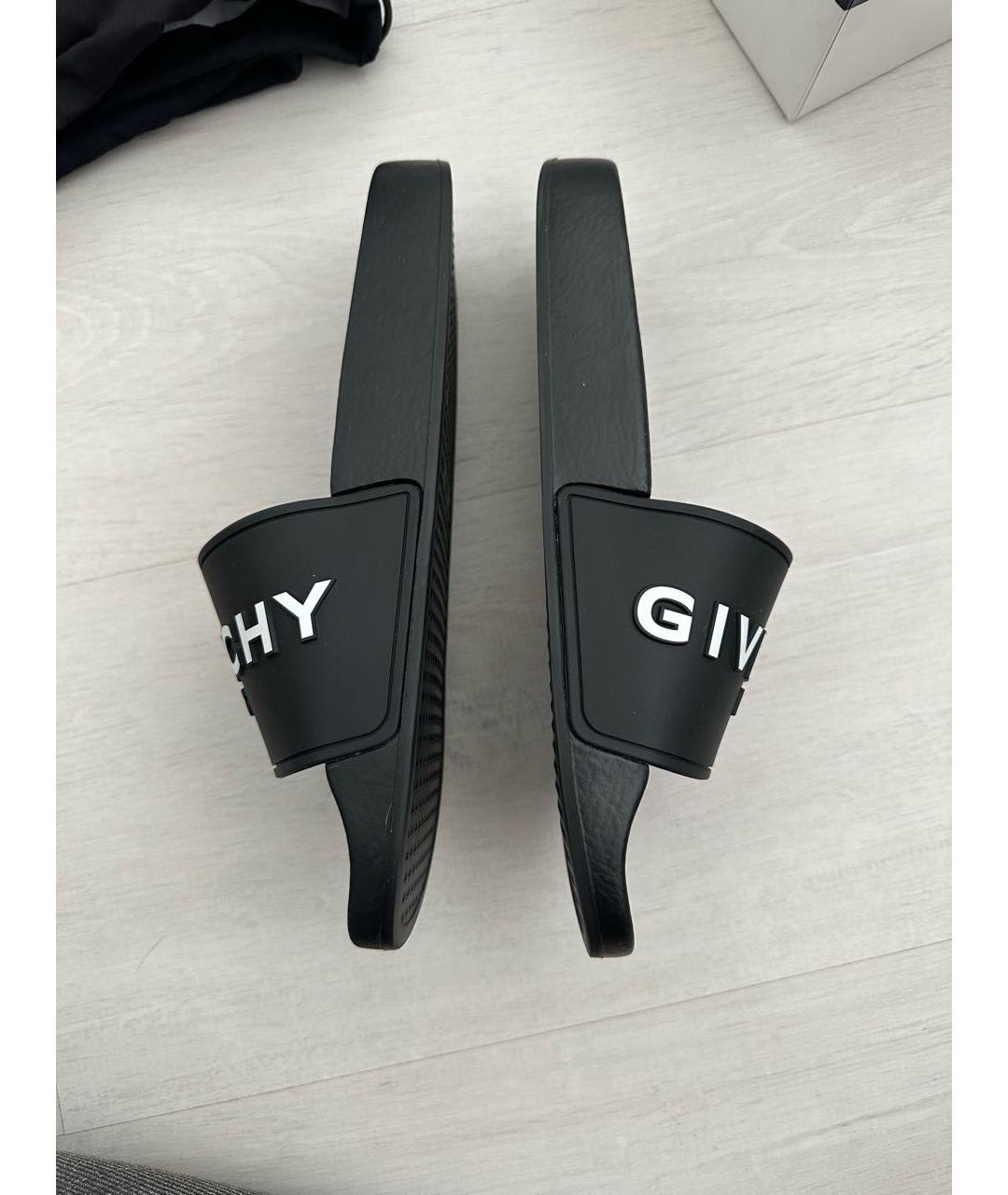 GIVENCHY Черные шлепанцы, фото 8