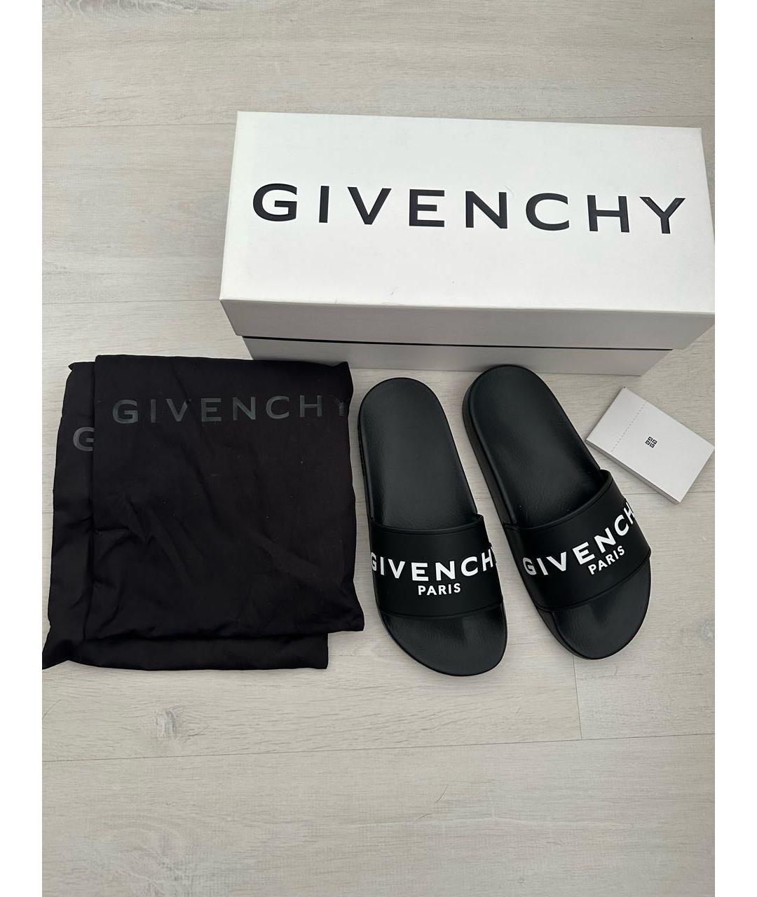 GIVENCHY Черные шлепанцы, фото 2