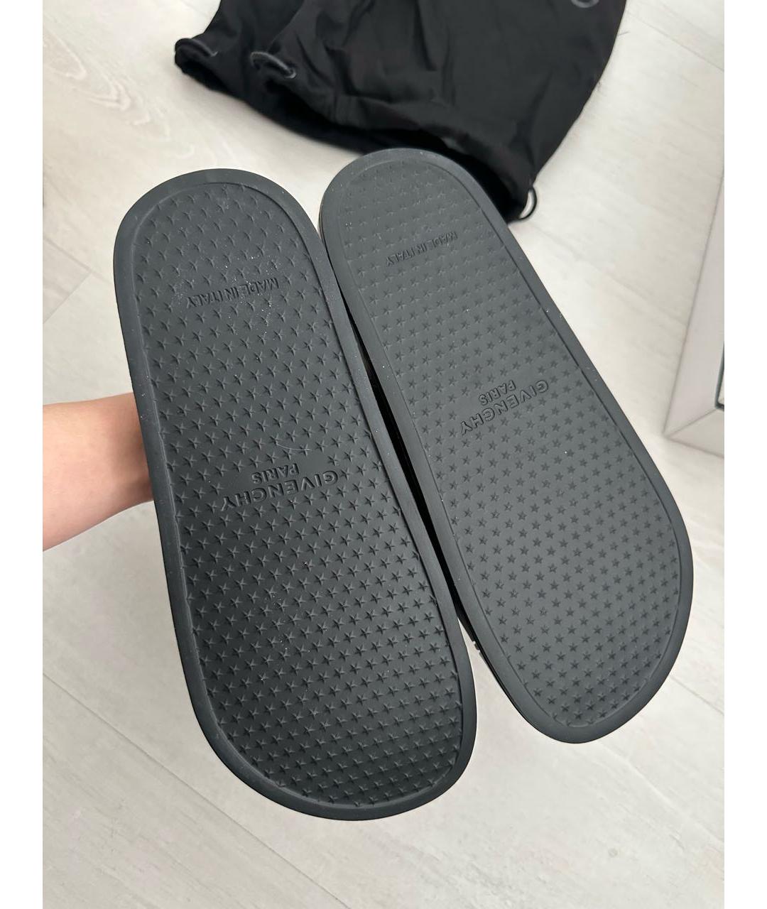GIVENCHY Черные шлепанцы, фото 5