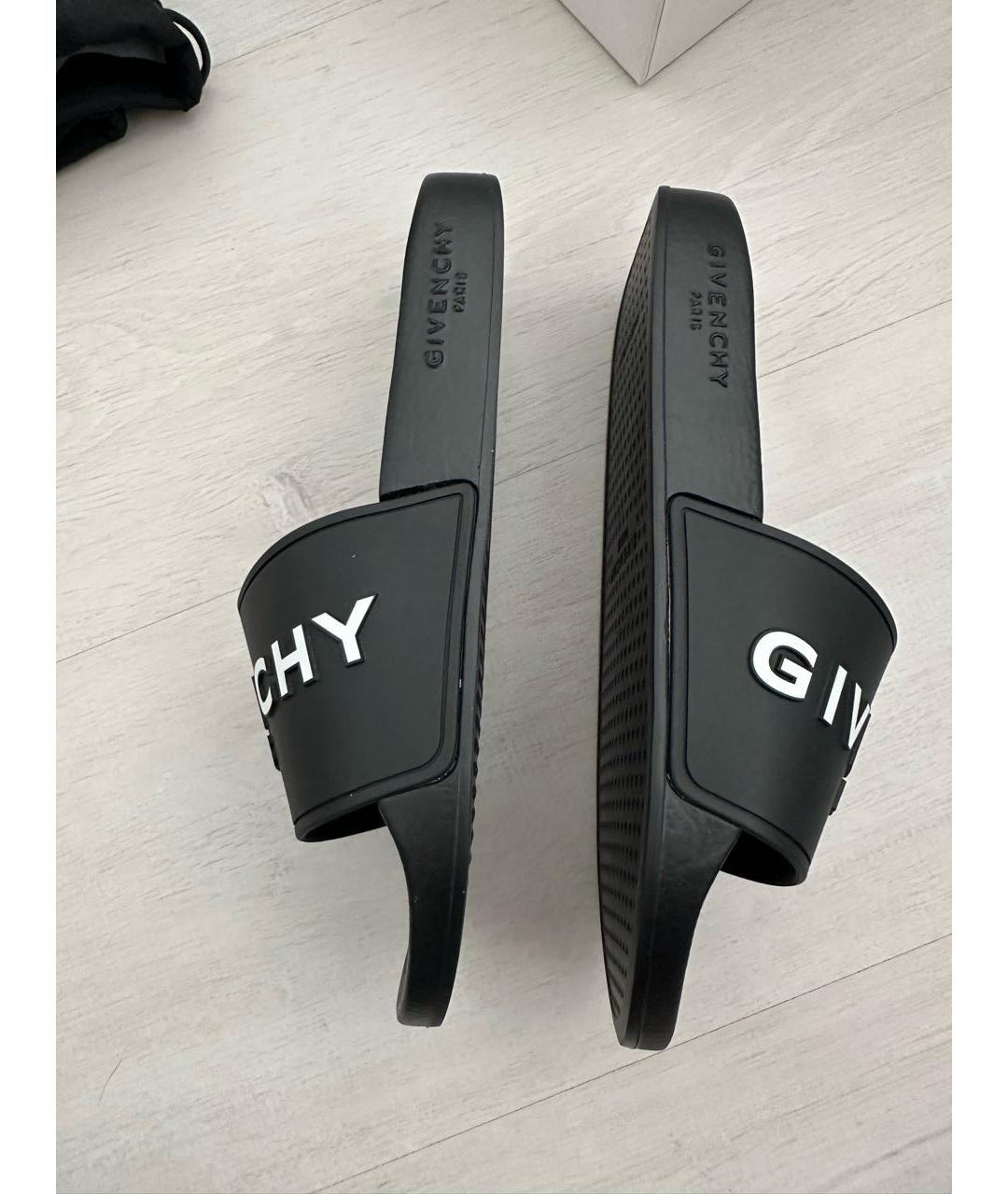 GIVENCHY Черные шлепанцы, фото 4