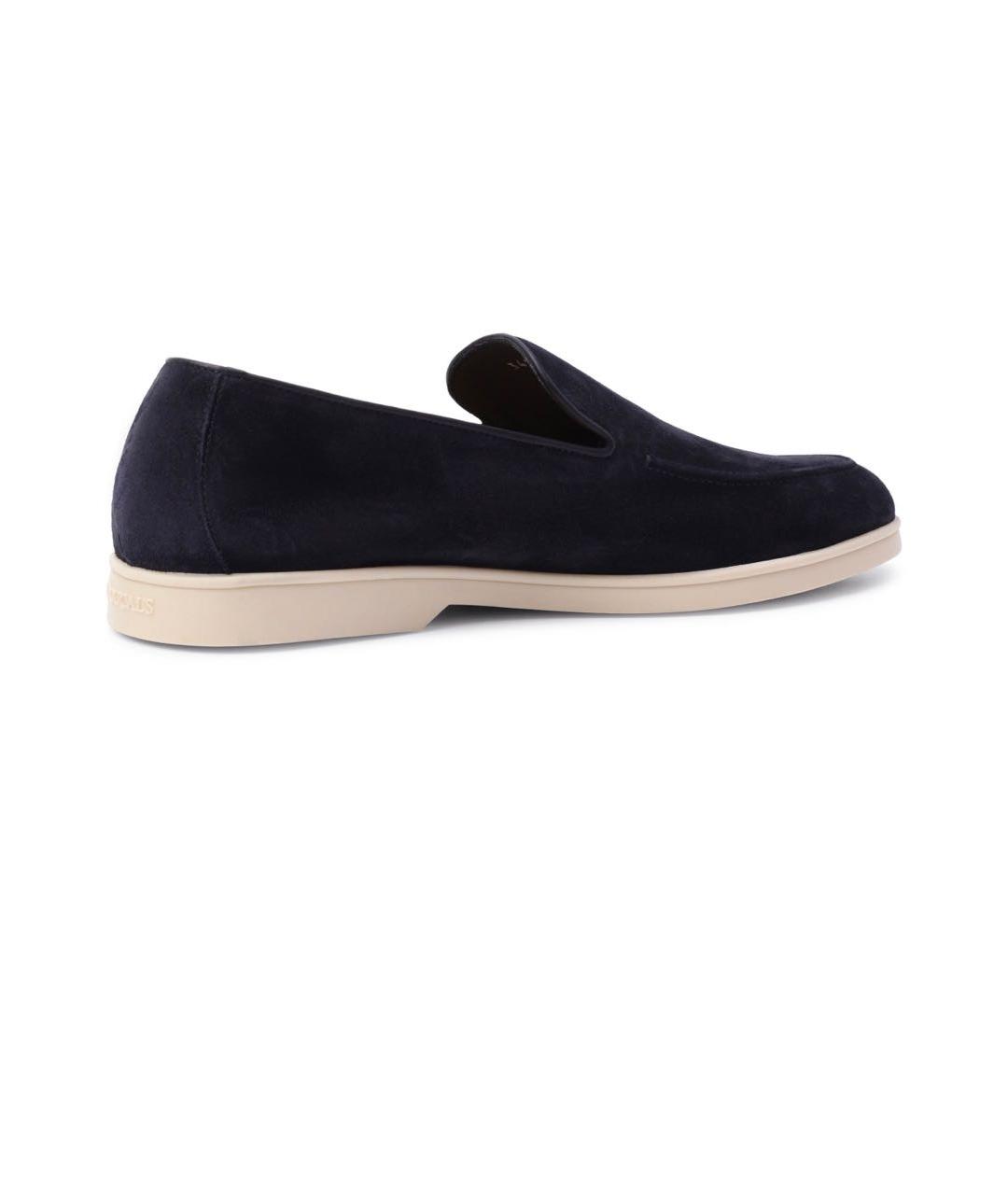 DOUCAL'S Темно-синие замшевые лоферы, фото 7