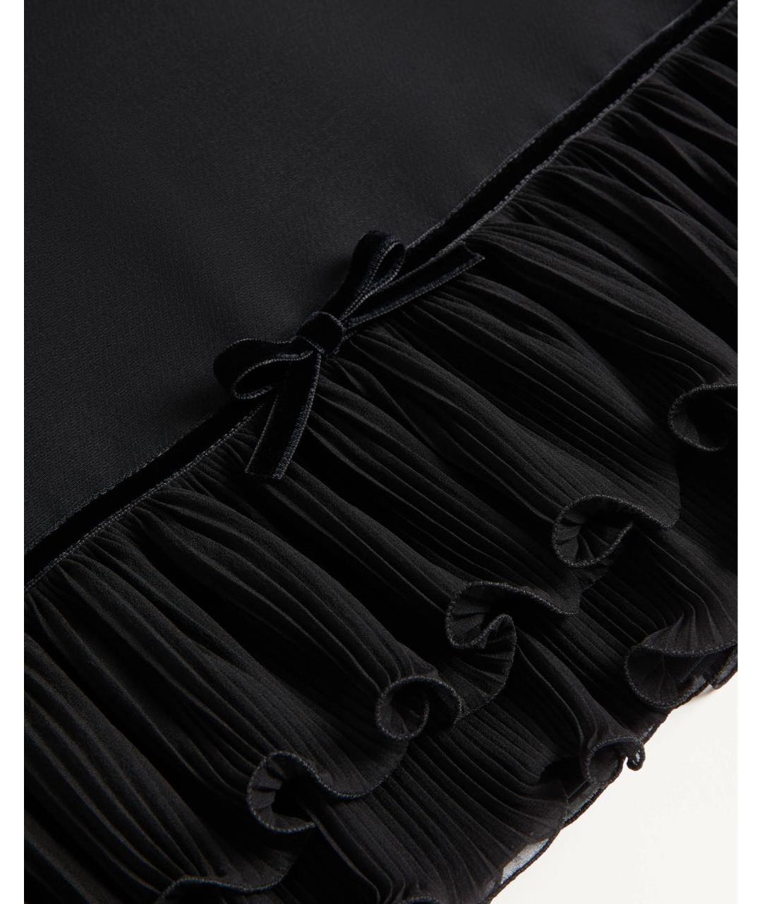 VALENTINO Черное шерстяное повседневное платье, фото 5