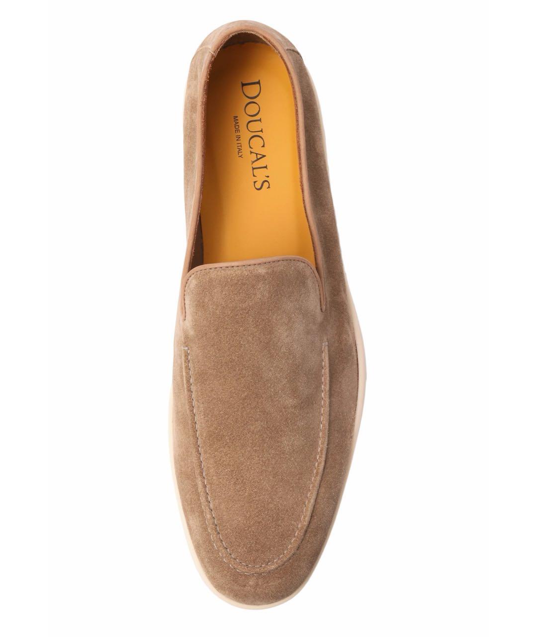 DOUCAL'S Бежевые замшевые лоферы, фото 3