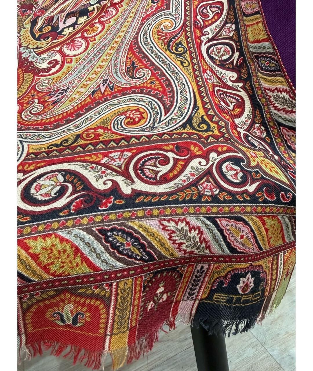 ETRO Мульти шерстяной шарф, фото 4
