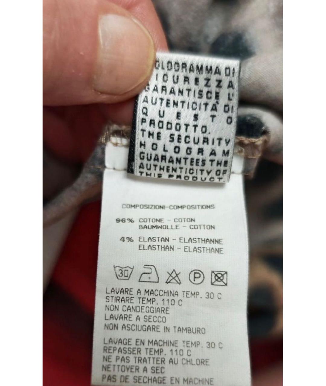 CAVALLI CLASS Мульти хлопковая кэжуал рубашка, фото 7