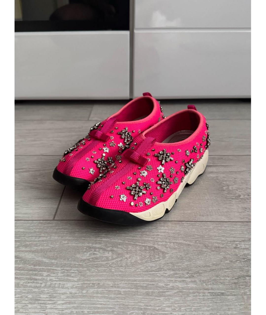 CHRISTIAN DIOR Розовые кроссовки, фото 2
