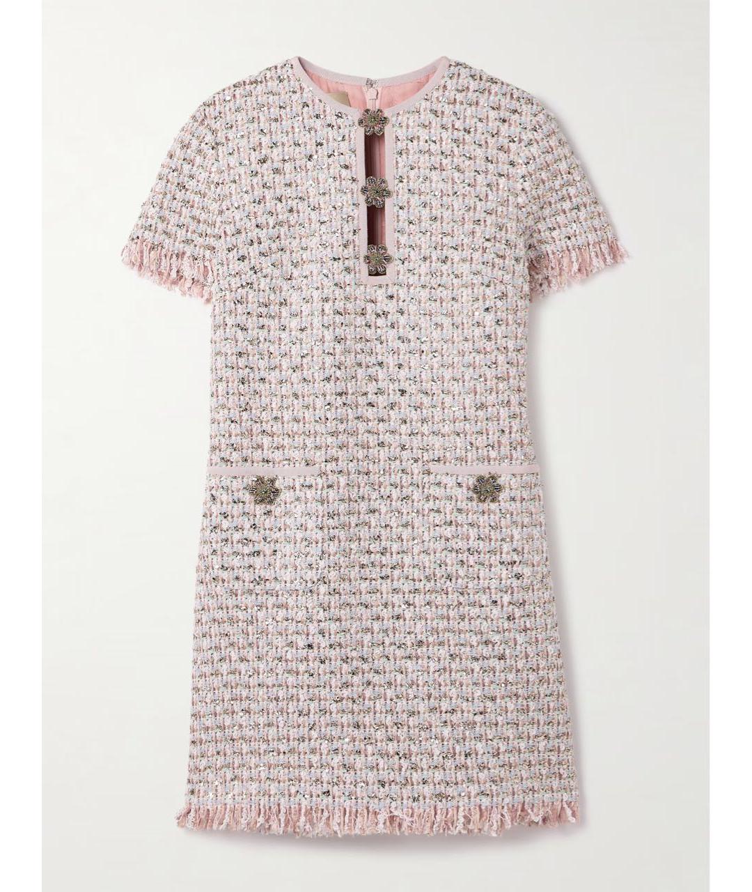 VALENTINO Розовое полиамидовое повседневное платье, фото 7