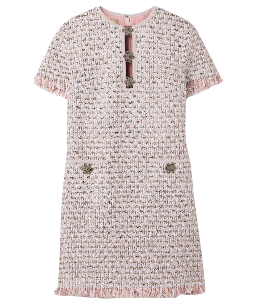 VALENTINO Розовое полиамидовое повседневное платье, фото 1