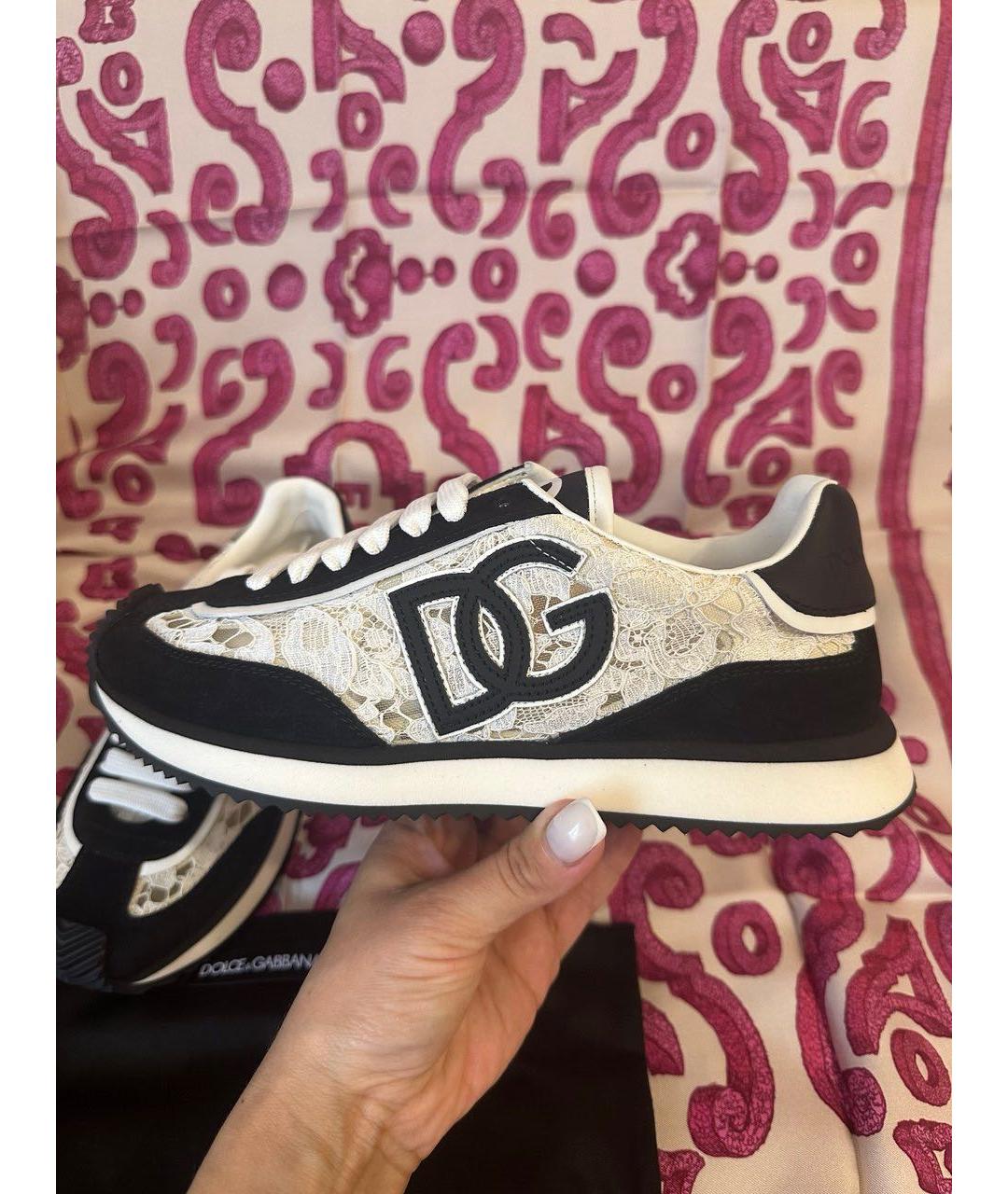 DOLCE&GABBANA Черные кроссовки, фото 5