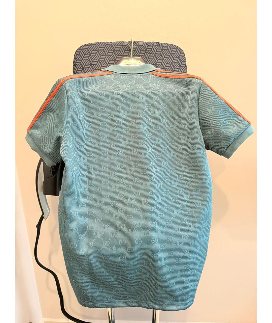 GUCCI Зеленые хлопковое поло с коротким рукавом, фото 2