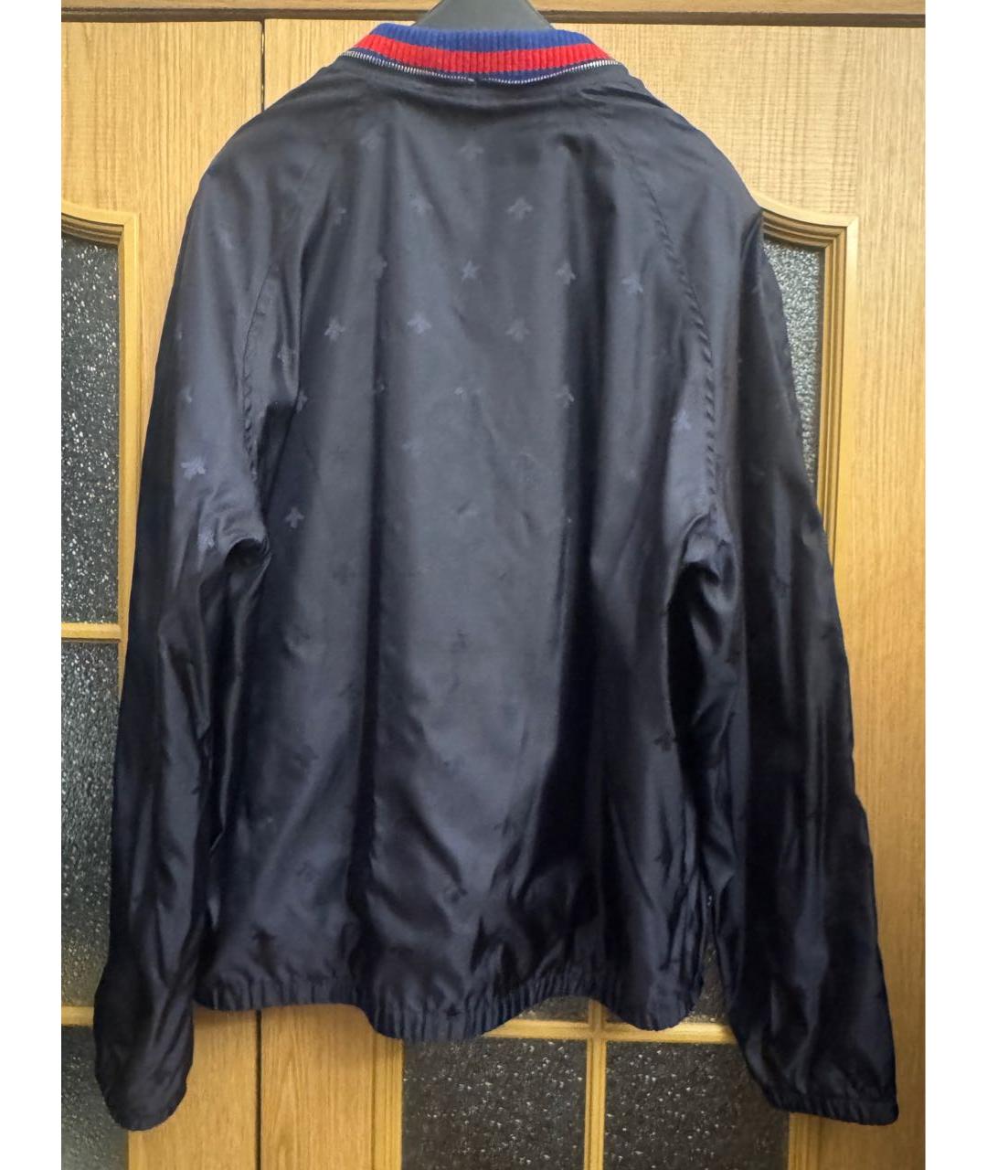 GUCCI Темно-синяя полиамидовая куртка, фото 2