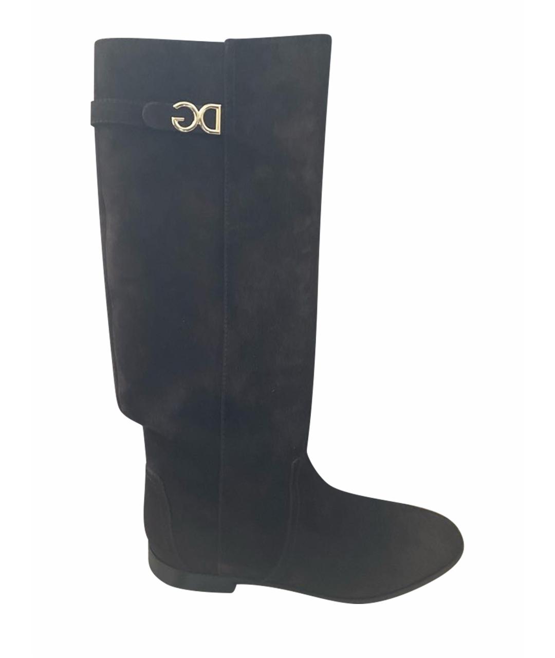 DOLCE&GABBANA Коричневые замшевые сапоги, фото 1