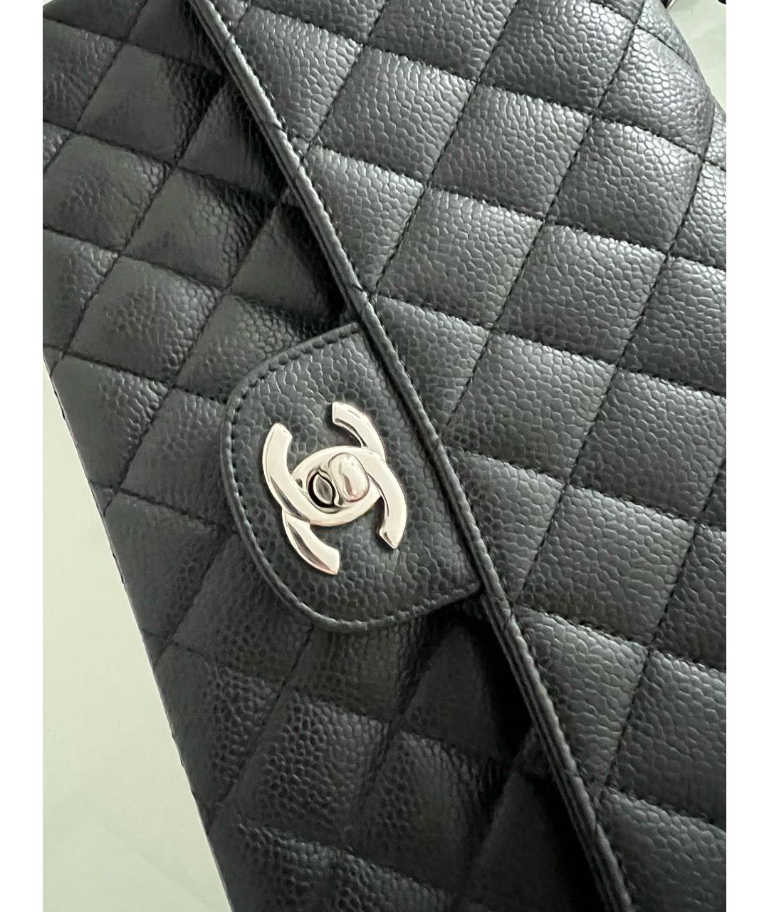 CHANEL Черная кожаная сумка через плечо, фото 8