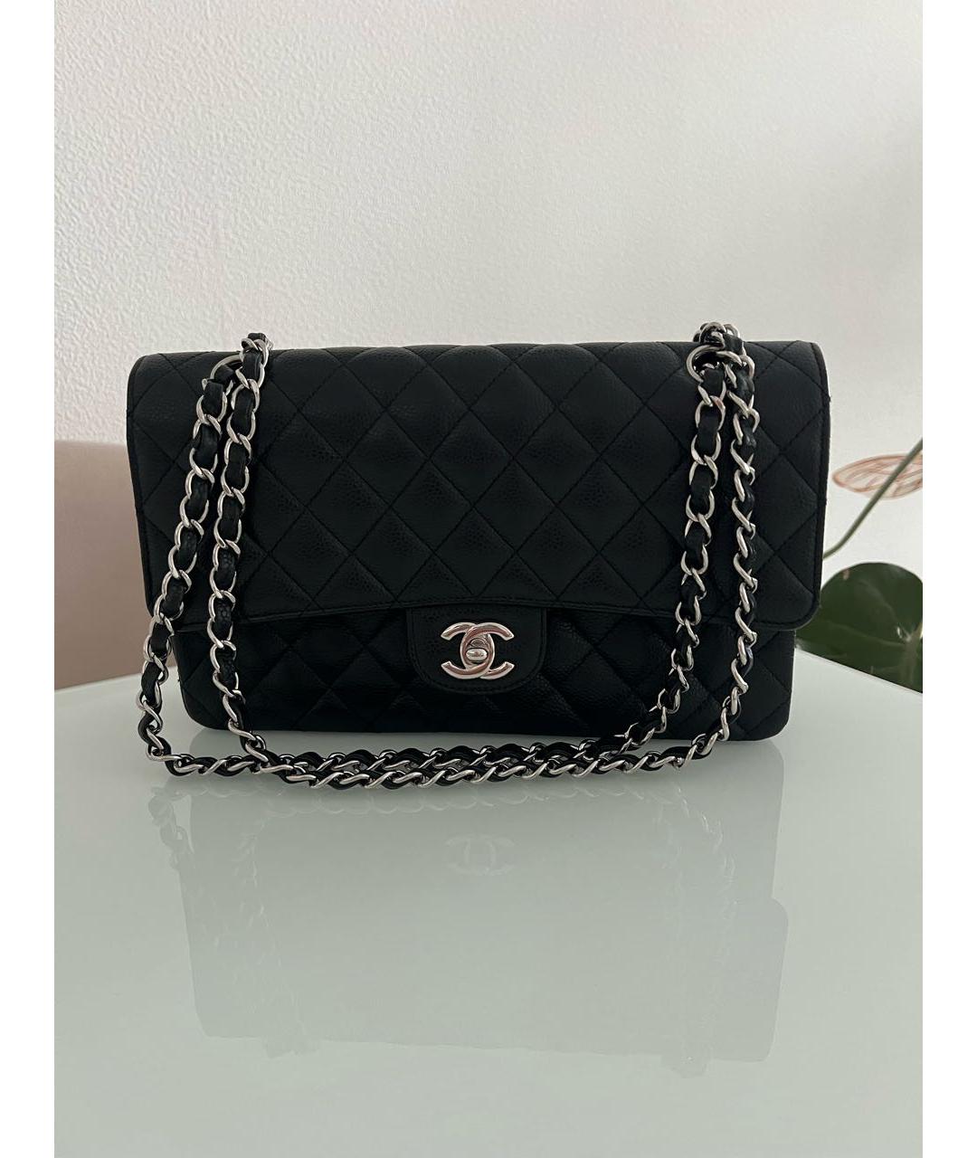 CHANEL Черная кожаная сумка через плечо, фото 2