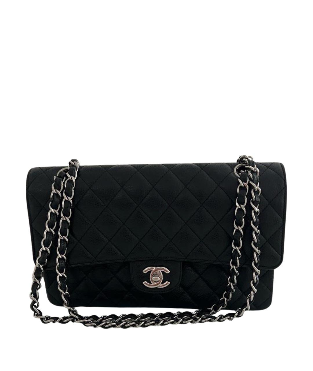 CHANEL Черная кожаная сумка через плечо, фото 1