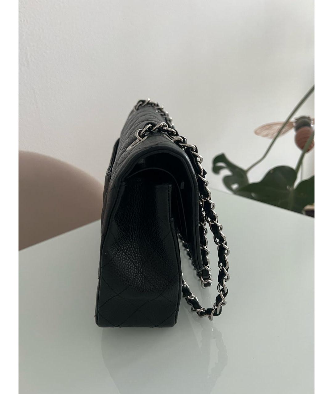 CHANEL Черная кожаная сумка через плечо, фото 3